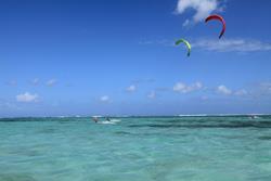 Mauritius - Le Morne. Flat water lagoon. 